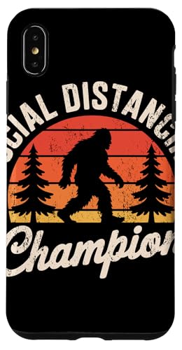 Social Distancing Champion Retro Bigfoot Hülle für iPhone XS Max Social Distancing Champion Retro Bigfoot Hülle für iPhone XS Max von Squatch'n Retro Humor Social Distancing