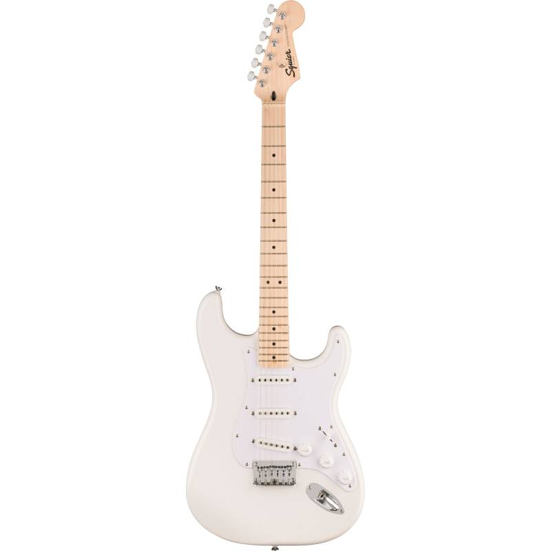 (B-Ware) Squier Sonic Stratocaster HT MN Arctic White Electric Guitar with Fixed Bridge von Squier
