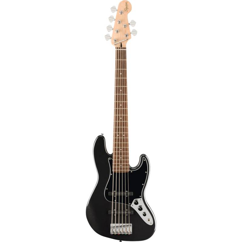 Squier Affinity Series Jazz Bass VI IL Black Metallic 6-String Electric Bass Guitar von Squier