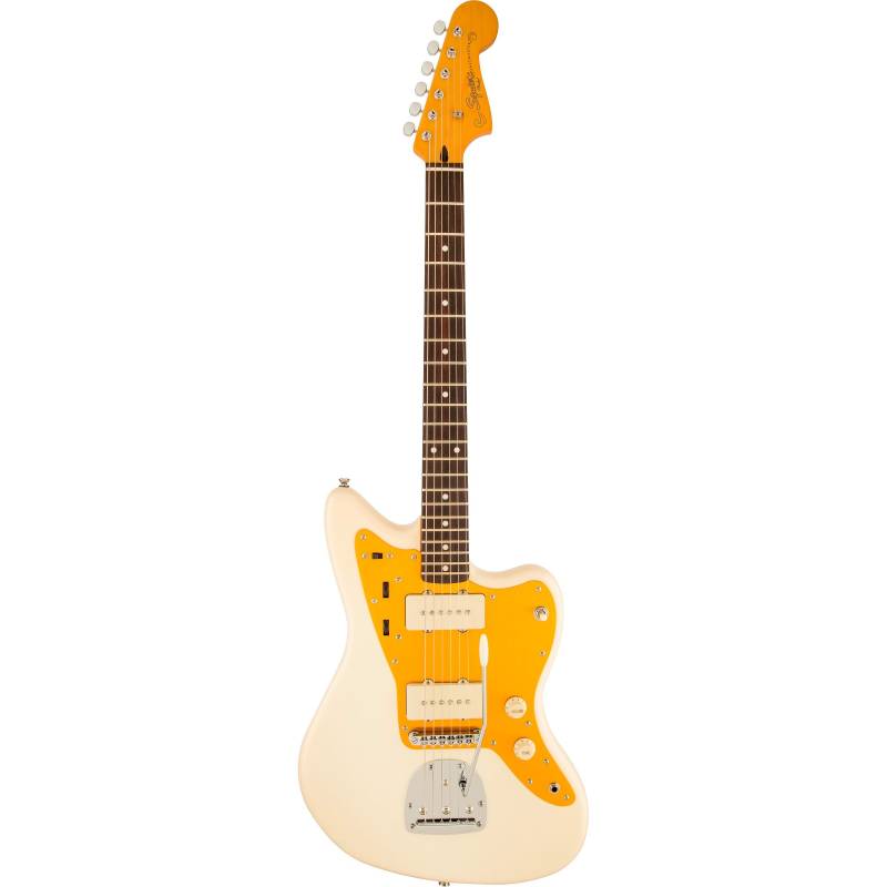 Squier J Mascis Jazzmaster IL Vintage White Electric Guitar von Squier