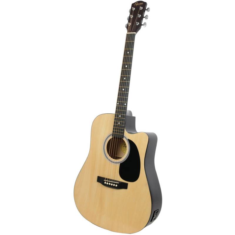 Squier SA-105CE NA Westerngitarre mit Tonabnehmer, Natural von Squier