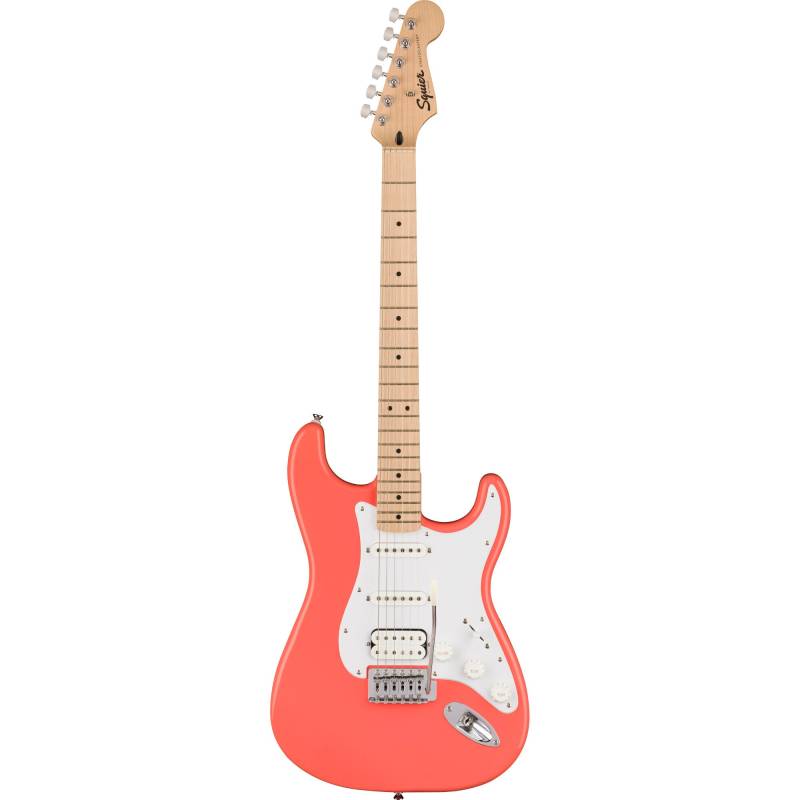Squier Sonic Stratocaster HSS MN Tahitian Coral Electric Guitar von Squier