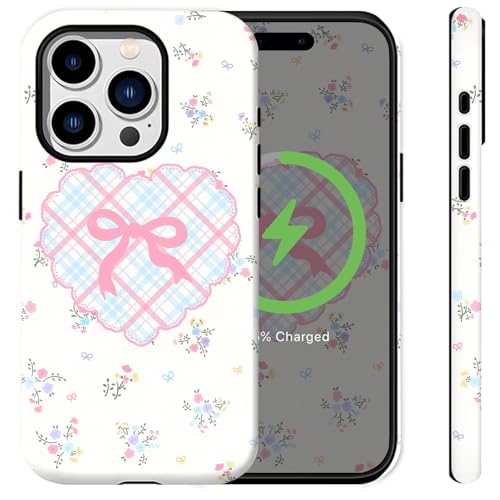 Sqweey Schutzhülle für iPhone 13 Pro Max, kompatibel mit iPhone 13 Pro Max, rosa Schleifen, Wildblumen, Blumen, adrettes Herz, äthetisches Mädchen, stoßfest, niedlich, für iPhone 13 Pro Max Sqweey Schutzhülle für iPhone 13 Pro Max, kompatibel mit iPhone 13 Pro Max, rosa Schleifen, Wildblumen, Blumen, adrettes Herz, äthetisches Mädchen, stoßfest, niedlich, für iPhone 13 Pro Max von Sqweey
