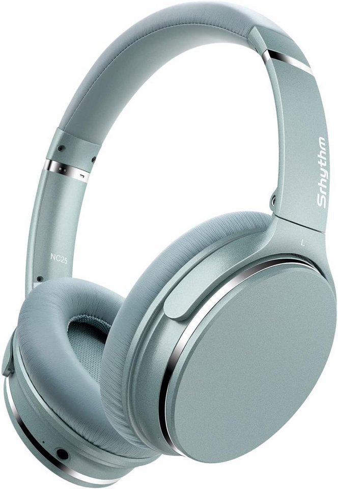 Srhythm Geräuschunterdrückendes Leichtgewicht mit Spielemodus geringer Latenz Headset (Bis zu 50 Stunden Wiedergabezeit mit nur einer Ladung. Schnellladung in 10 Minuten für 3 Stunden Musikgenuss. Perfekt für lange Reisen und den täglichen Gebrauch., Bluetooth, Austauschbare Ohrpolster und langlebige, kompakte Stützbügel) von Srhythm
