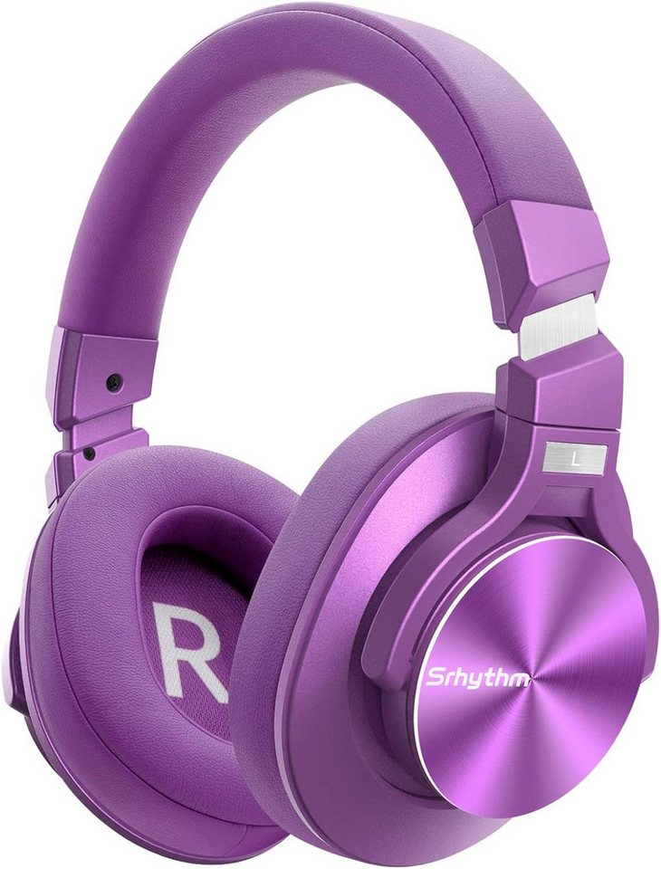 Srhythm mit Aktiver Geräuschunterdrückung Drahtlose Mikrofon,Schnelchnlladung Headset (Unvergleichlicher Sound: 40 mm HD-Audiotreiber und omnidirektionale ANC-Technologie liefern klaren, unterbrechungsfreien Sound. Perfekt für Audio-Fans und Musikliebhaber., Bluetooth, Hochwertiger Tragekomfort mit Soft Memory-Protein-Ohrpolster) von Srhythm