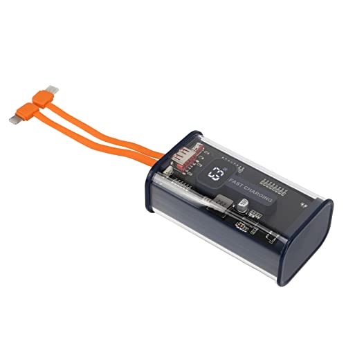 20000 -mA -Handy -Ladegerät, Dual Input -LED -Anzeige -Power Bank mit Transparenter Schale, PD Fast Lade USB C -Stromversuche für, Tablets, Ohrhörer 20000 -mA -Handy -Ladegerät, Dual Input -LED -Anzeige -Power Bank mit Transparenter Schale, PD Fast Lade USB C -Stromversuche für, Tablets, Ohrhörer von Srliya