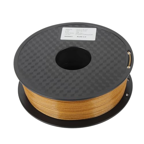 3D -Druck Konsumierbares PLA -Filament Gute Lichtübertragung Goldfarbe 3D -Drucker 1.75 Mm Filament von Srliya