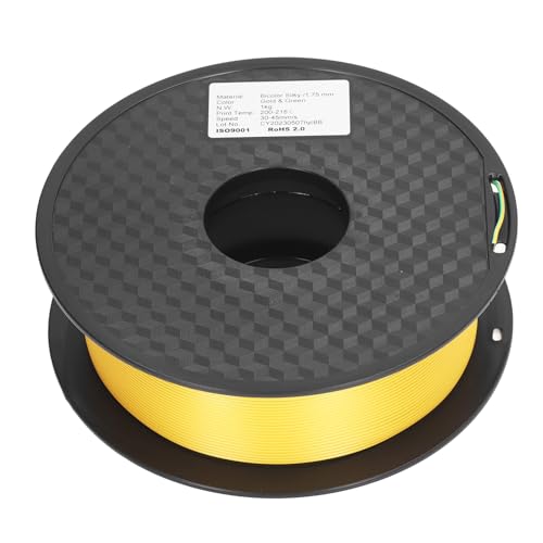 3D -Drucker -Pla -Filament Dual Farbe 1,75 Mm Seide Wie 3D -Drucker Dichromatische Filament Gold und Grün von Srliya