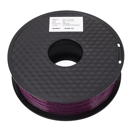 3D -Drucker -Pla -Filament Transparentes Glänzendes Aussehen Glatt Drucken Anti -Biege 1,75 -mm -Druckerfilament Lila von Srliya