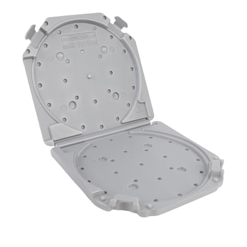 7 Zoll Leeres Klebebandspeicherbox Plastik Staubd Staubdestellte Audio -Klebebandbox mit Etikettpapier (Grau) von Srliya