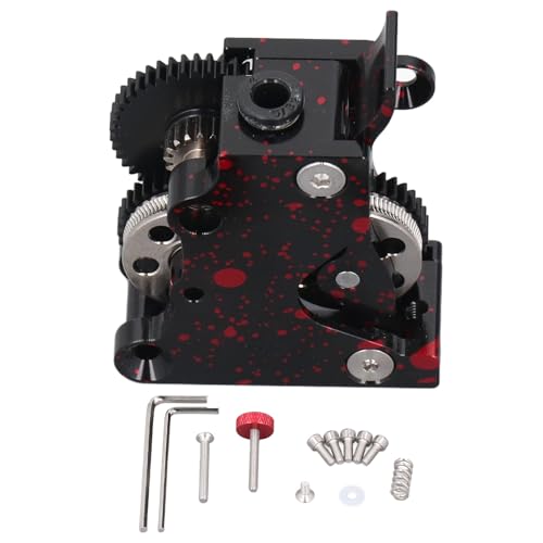 Alle Metall -Extruder -Dual -Gear -3D -Drucker -Extruder mit Abgewinkelten Zahnradzähne, Stabiler Linearer Filamenttransfer für PLA ABS PETG TPU, Breite Kompatibilität von Srliya