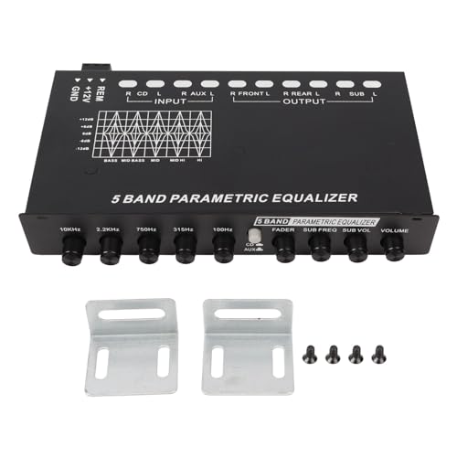 Auto-Equalizer, 5 Car-Audio-Equalizer, Einstellbar, 5 Bänder, Präzise Abstimmung, EQ-Tuning, Crossover-Verstärker, Grafischer Equalizer von Srliya