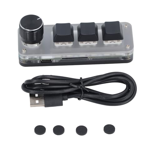 Benutzerdefinierte Tastatur 3 Taste 1 Mini -mechanische Tastatur mit RGB LED Red Switch USB C -Anschluss von Srliya