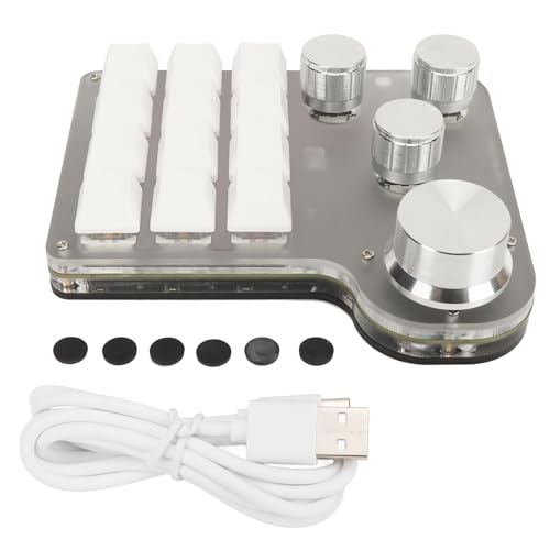 Blue Switch -Tastatur USB C BT 2,4G Wireless Mini RGB Custom Tastatur für Industriekonsole 5V 1A von Srliya