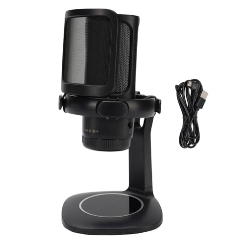 Gaming -USB -Mikrofon für PC Cardioid Desktop RGB MIC -Kondensatormikrofon mit -Filter für Streaming -Podcasting von Srliya