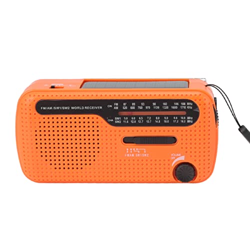 Handkurbel Radio AM FM SW1 SW2 Solar Notfallwetter Radio mit LED -Taschenlampe für Outdoor -Camping mit Alarm und Blinkendes Rotes Licht Handkurbel Radio AM FM SW1 SW2 Solar Notfallwetter Radio mit LED -Taschenlampe für Outdoor -Camping mit Alarm und Blinkendes Rotes Licht von Srliya