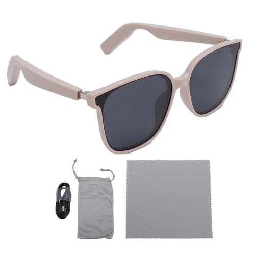 Smart Gläses Frauen Drahtlose Musik Kopfhörer Polarisierte Sonnenbrille Hören Zuhörbare Songs für Outdoor -Fahren -Roseate Sprechen von Srliya
