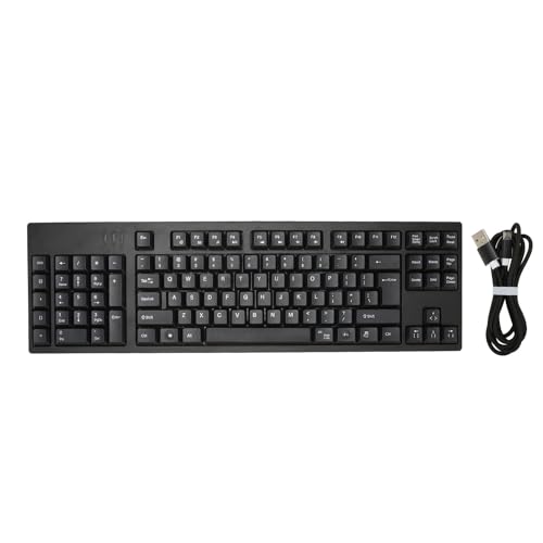 Srliya Ergonomische Tastatur für Linkshänder mit 109 Tasten, Micro-USB-Plug-and-Play, Perfekt für Büro, Geschäft, Buchhaltung, Designer von Srliya