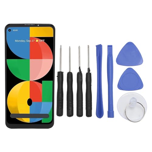 Srliya Telefon -Ersatzbildschirm Amoliertes Telefon Anzeige Touchscreen -Montage mit Fingerabdruck und Reparaturwerkzeugen für Pixel 5A 5G G1F8F G4S1M von Srliya