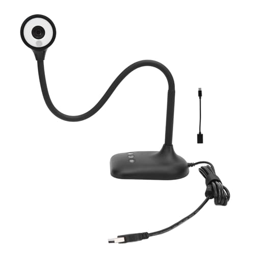 Srliya USB -Dokumentkamera, AutoFocus Image Invert USB Webcam Visualizer mit LED -Licht, 2K 5 MP für Remote -Arbeitsunterricht von Srliya