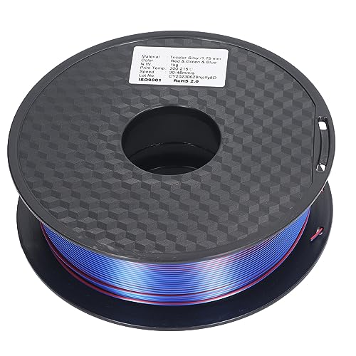 Tricolor PLA -Filament 1,75 Mm Langlebig Umweltfreundliche Seiden -PLA -Filament 3D -Drucker Verbrauchsmaterialien von Srliya
