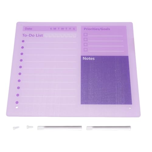 Trockener Erase Planer Board Acryl -Desktop -Kalender -TO -Listenplan -Board mit Stand for Office Home School (40 * 30 cm) von Srliya