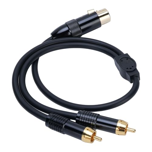 XLR Female Y Splitter Stereo -Kabel 1.6ft XLR FEIM FEMPLET Bis 2 PHONO -Plug -Adapter -Kabel für Verstärker -Recorder -Lautsprecher -TV -Mixer von Srliya