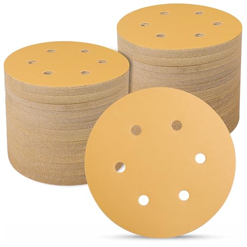 Schleifpapier 150mm Klett 100 Stück, 400 Körnung 6-Zoll 6 Loch Schleifscheiben Schleifscheiben 150mm klett für Uniflex-Schleifmaschinen und alle Oszillationswerkzeuge Schleifpapier 150mm Klett 100 Stück, 400 Körnung 6-Zoll 6 Loch Schleifscheiben Schleifscheiben 150mm klett für Uniflex-Schleifmaschinen und alle Oszillationswerkzeuge von Sruhrak
