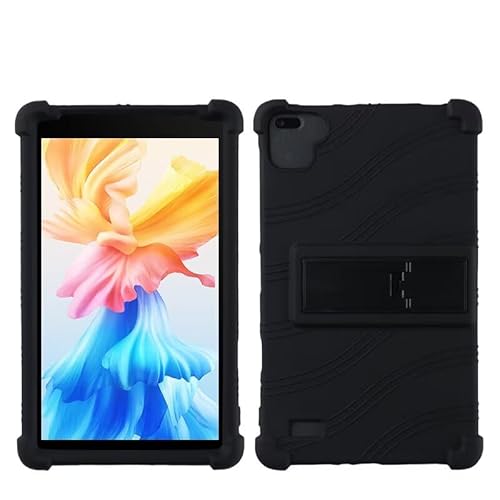 SsHhUu Hülle Silikon für VANKYO MatrixPad S8, Weich Silikon Stoßfest Leicht Ständer Gummi Shell Schützend Hülle für VANKYO MatrixPad S8/Dragon Touch Notepad Y80 8-inch Tablet,Schwarz von SsHhUu