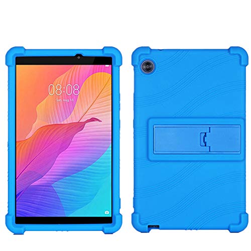 SsHhUu Hülle für Huawei MediaPad M3 8.4, Stand Weich Silikon Beutel Stoßfest Gummi Schale Schützend Hüllen für M3 8.4 Zoll Android 2016 Release, Blau von SsHhUu