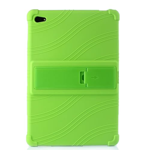 SsHhUu Hülle für Huawei MediaPad M5 Lite 10, Leichte rutschfeste Ständer Stoßfeste Silikon Schutzhülle für Huawei M5 Lite 10 10.1 Zoll 2018, Grün von SsHhUu