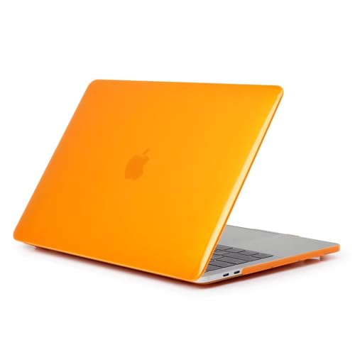 SsHhUu Hülle für MacBook Pro 15 Zoll 2011 2010 2009 Release A1286, Ultradünne Plastik Hartschale Crystal Schutzhülle Snap Case Cover für Older Version MacBook Pro 15 Zoll Con CD-ROM, Orange von SsHhUu