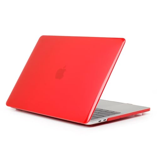 SsHhUu Hülle für MacBook Pro 15 Zoll 2011 2010 2009 Release A1286, Ultradünne Plastik Hartschale Crystal Schutzhülle Snap Case Cover für Older Version MacBook Pro 15 Zoll Con CD-ROM, Rot von SsHhUu