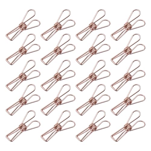 Sscon Büroklammern aus Metalldraht, bunt, ausgehöhlt, 33 mm, Rosa, 20 Stück Sscon Büroklammern aus Metalldraht, bunt, ausgehöhlt, 33 mm, Rosa, 20 Stück von Sscon