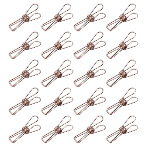 Sscon Büroklammern aus Metalldraht, goldfarben, zum Aufhängen, für Büro, Schule, 55 mm, 20 Stück Sscon Büroklammern aus Metalldraht, goldfarben, zum Aufhängen, für Büro, Schule, 55 mm, 20 Stück von Sscon
