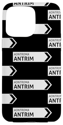 Irisches Antrim Straßenschild Hülle für iPhone 15 Pro Max von St Paddy Not Patty