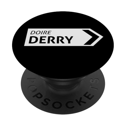 Irish Derry Straßenschild PopSockets Klebender PopGrip von St Paddy Not Patty