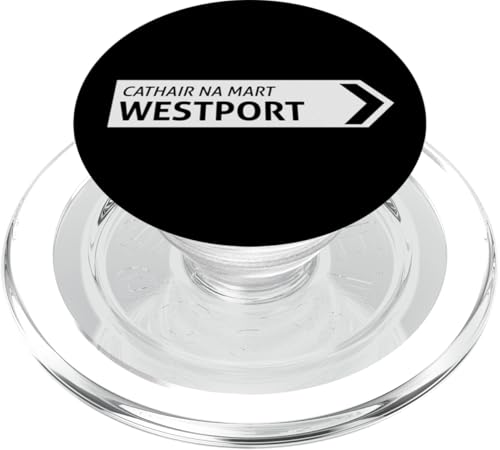 Irish Westport Straßenschild PopSockets PopGrip für MagSafe Irish Westport Straßenschild PopSockets PopGrip für MagSafe von St Paddy Not Patty