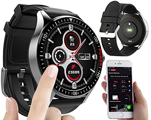 St. Leonhard IP68 Smart Watch App: Smartwatch mit Always-On-Display, Bluetooth, App, Herzfrequenz, IP68 (Damen Smartwatch, Herren, Entfernungsmesser) von St. Leonhard