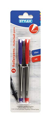 2x Rollerpen / Tintenroller / Farbe: je 1x blau + rot 2x Rollerpen / Tintenroller / Farbe: je 1x blau + rot von St.Schreib.