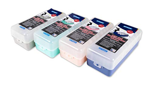 4x Lernbox / Karteikasten / DIN A8 / je 1x blau, grün, rosa und grau 4x Lernbox / Karteikasten / DIN A8 / je 1x blau, grün, rosa und grau von St.Schreib.