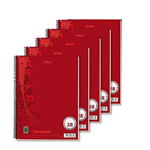 5x Collegeblock / Din A4 / Spirablock / kariert / extra Starkes 90g/m² Papier 5x Collegeblock / Din A4 / Spirablock / kariert / extra Starkes 90g/m² Papier von St.Schreib.