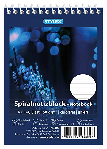 10x Spiral-Notizblock / Schreibblock / DIN A7 / liniert 10x Spiral-Notizblock / Schreibblock / DIN A7 / liniert von St.Schreibwaren