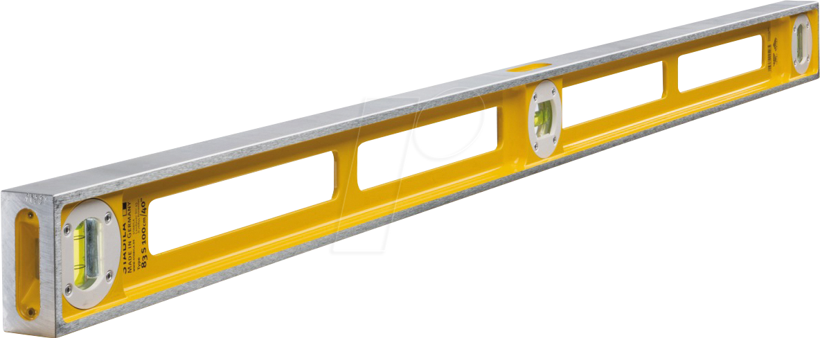 STABILA 02546 - Wasserwaage mit Durchgrifföffnung, Type 83 S, 1000 mm von Stabila