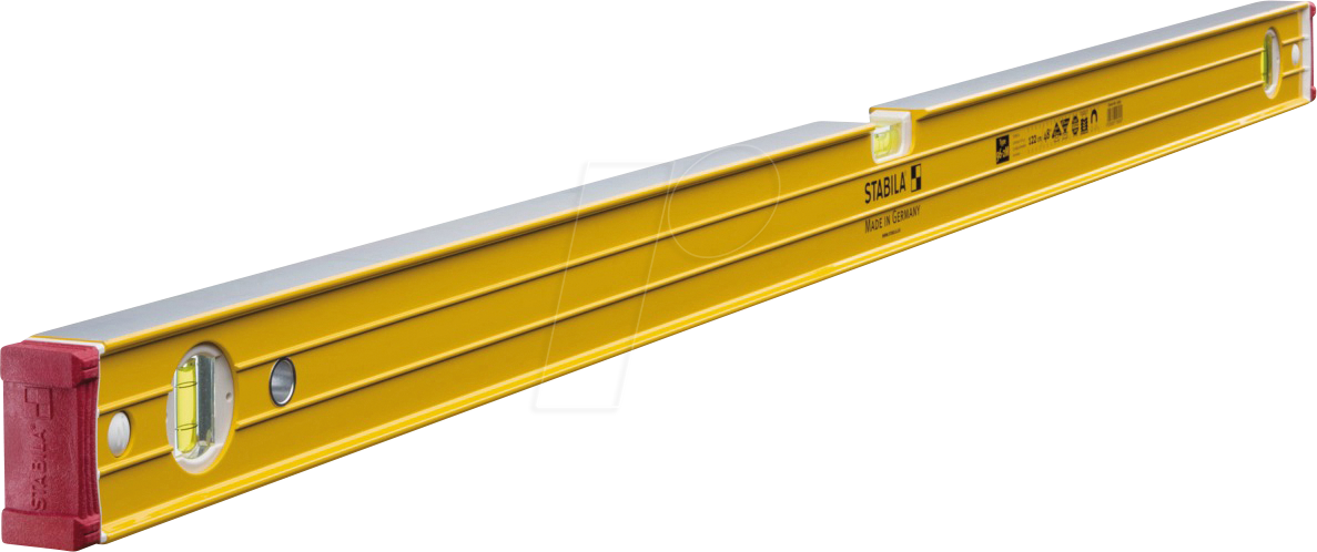 STABILA 15856 - Wasserwaage mit Seltenerd-Magnet, Type 96-2 M, 1220 mm von Stabila