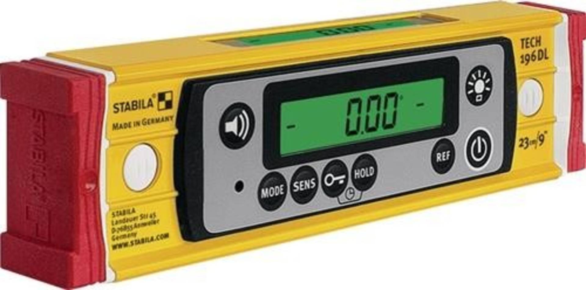 Stabila Elektronikwasserwaage TECH 196 DL 23cm Alu.gelb ± 0,5 mm/m ± 0,5 mm/m Stabila Elektronikwasserwaage TECH 196 DL 23cm Alu.gelb ± 0,5 mm/m ± 0,5 mm/m von Stabila