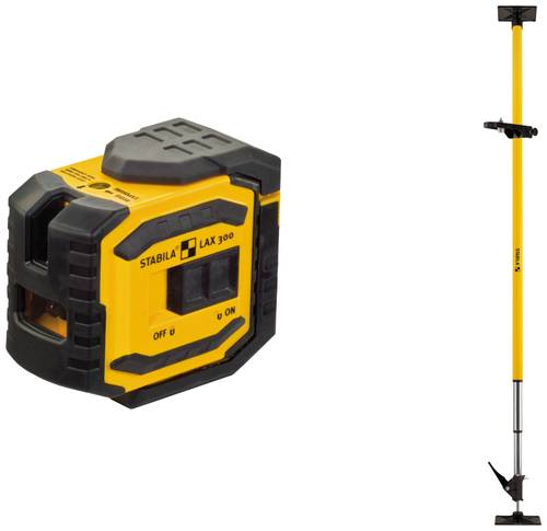 Stabila LAX 300, 5-pcs Kreuzlinienlaser selbstnivellierend Reichweite (max.): 20m von Stabila