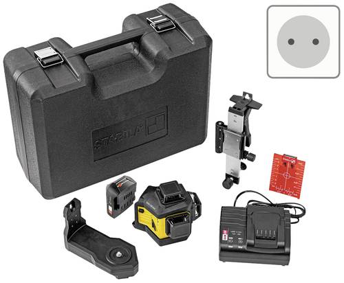 Stabila LAX 600, 12-V-System, 7-pcs (EU) Multilinienlaser selbstnivellierend Reichweite (max.): 30m von Stabila