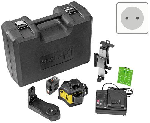 Stabila LAX 600 G, 12-V-System, 7-pcs (EU) Multilinienlaser selbstnivellierend Reichweite (max.): 40 von Stabila