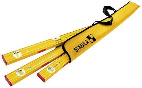 Stabila PRO SET 80 ASM 19716 Wasserwaagen-Set 30 cm, 60 cm, 120cm 0.5 mm/m von Stabila